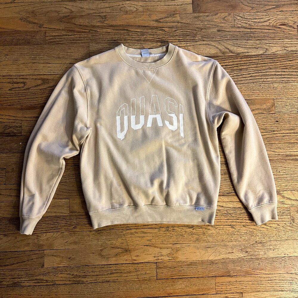 Quasi Beige Crewneck Sweatshirt - Size M